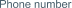 Phone number