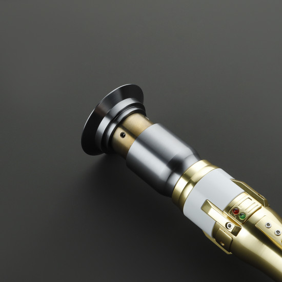 the perseverance white and gold  lightsaber