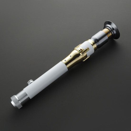 the perseverance white and gold  lightsaber