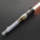 the perseverance white and gold  lightsaber