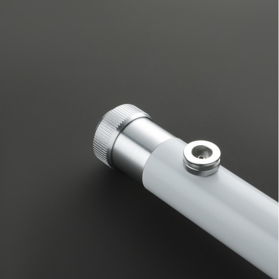 the perseverance white and gold  lightsaber