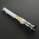 the perseverance white and gold  lightsaber