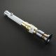 the perseverance white and gold  lightsaber
