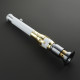 the perseverance white and gold  lightsaber