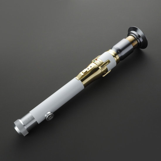 the perseverance white and gold  lightsaber